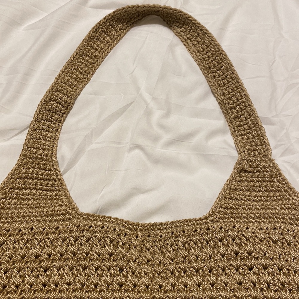 The Sak Crochet Tote with Pink Appliqué EC, perfect for Spring! - Picture 13 of 14